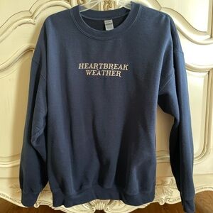 Niall horan heartbreak weather navy sweatshirt L
